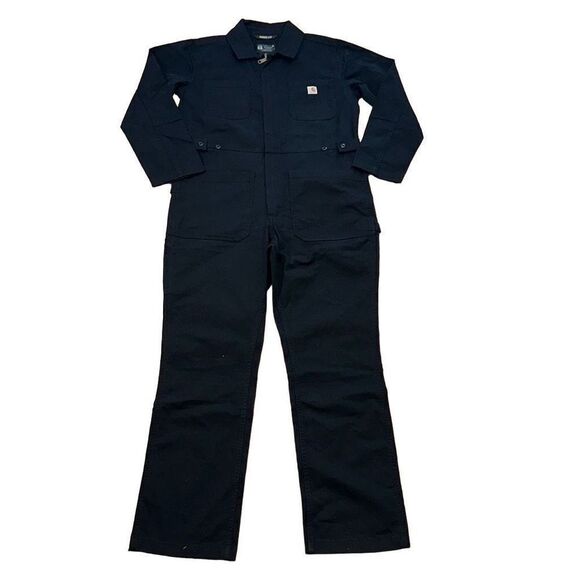 NWT Carhartt women’s Rugged-Flex Relaxed Fit Canvas Coverall sz M 8-10 BN5322-W - Picture 5 of 7